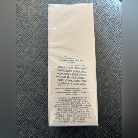 Jimmy Choo CORAL KISS Lipstick with Gold Case SEALED - Picture 7 of 7